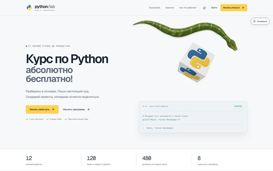 Превью проекта Python Lab